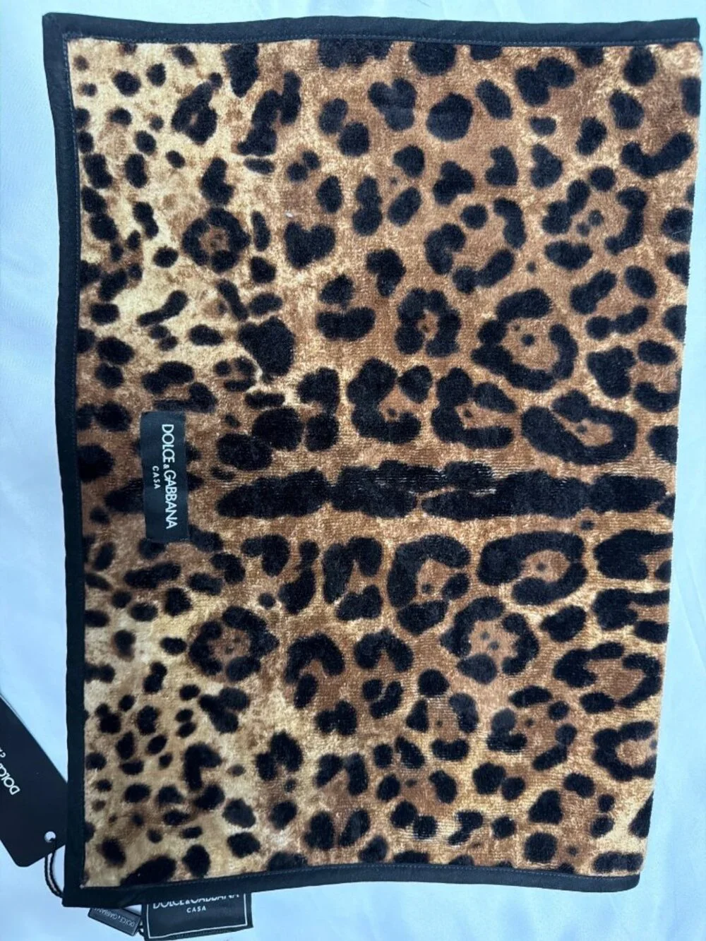 NWT Dolce & Gabbana Casa Guest Towel Leopard Size One Size